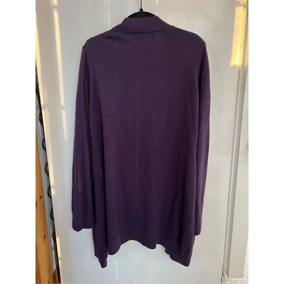Bass GH Bass & Company Purple Sweater Cardigan Woman’s Size Medium - Picture 5 of 5